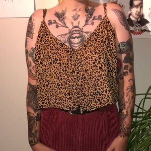 Wild fable Cheetah print camisole. Size large.